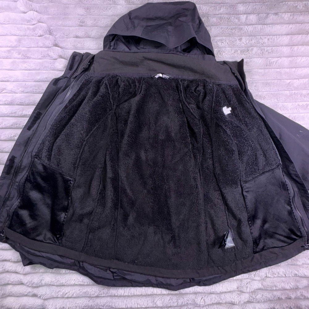 The North Face Jacket Womens Small Hyvent Black 3 In 1 Triclimate Fuzzy Coat - Picture 7 of 16